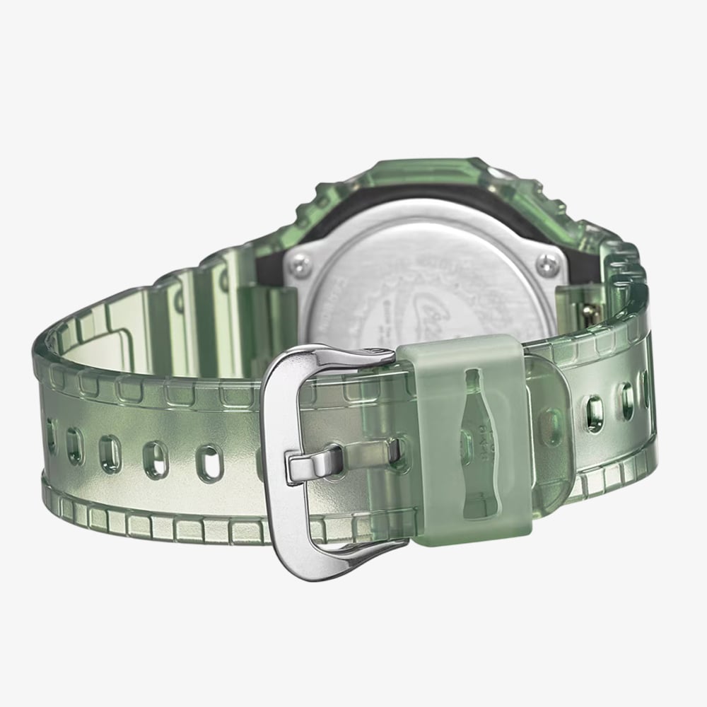 Casio Mens G-Shock Coca-Cola Green Plastic Dual Display Watch GA-2100CC-3A