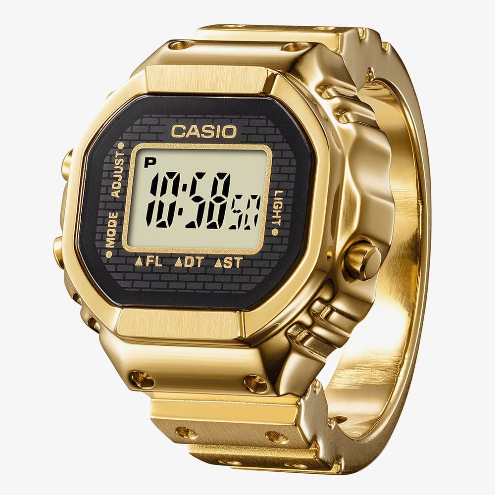 Casio 50th Anniversary Gold Plated Digital Ring Watch CRW-001G-9ER