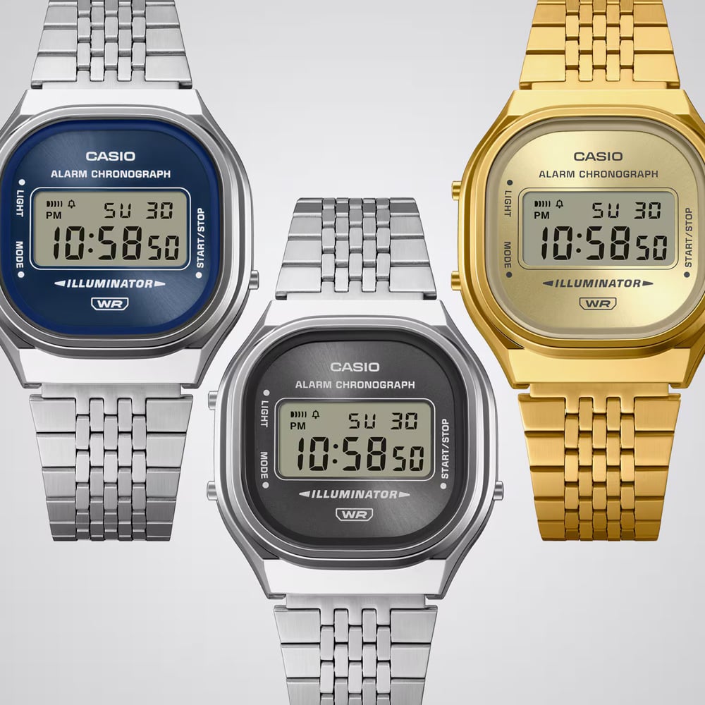 Casio Vintage Gold Plated Bracelet Watch A140WEG-9AEF