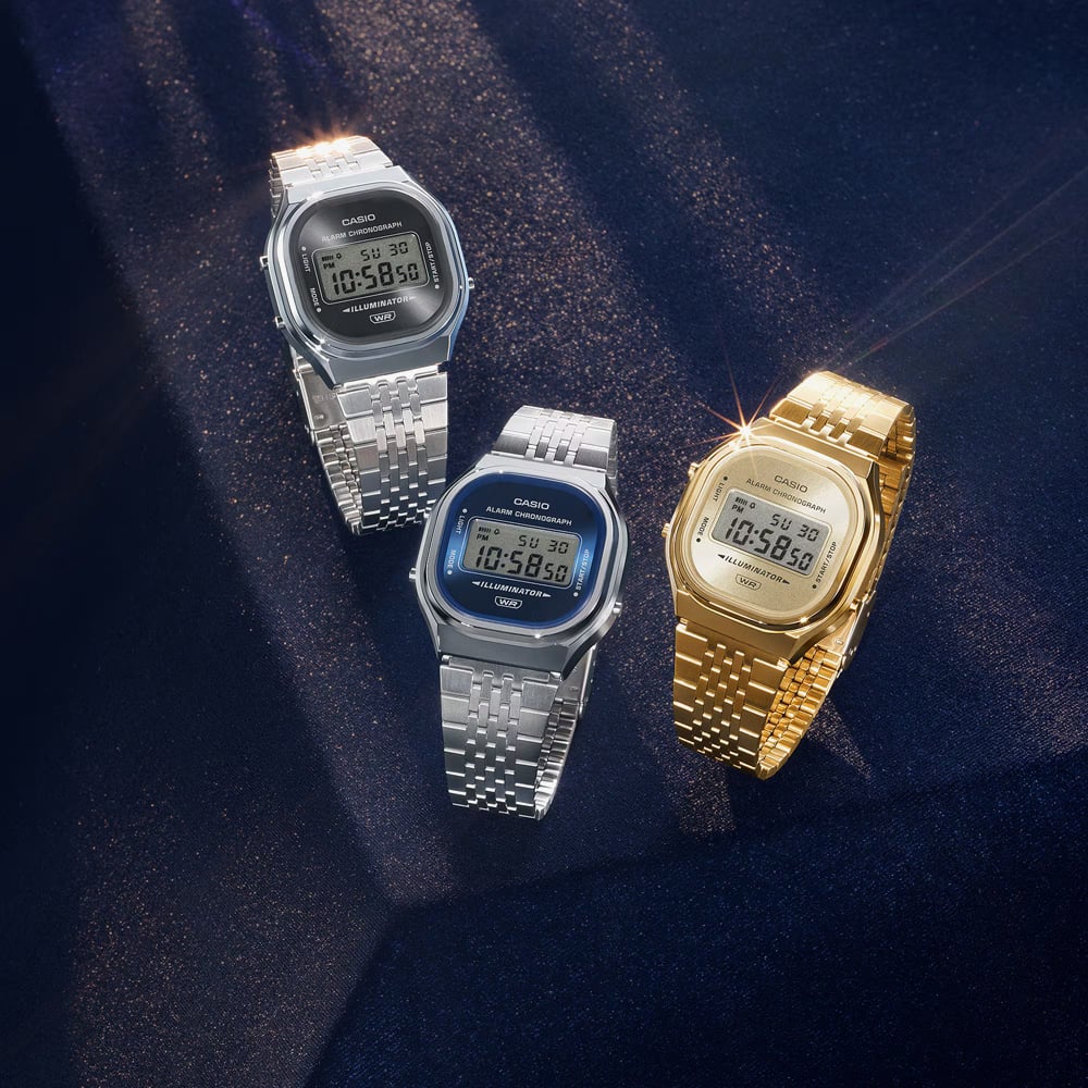 Casio Vintage Gold Plated Bracelet Watch A140WEG-9AEF