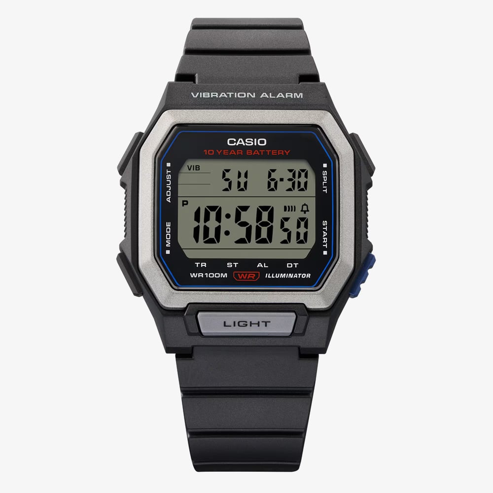 Casio Mens Black Digital Strap Watch W-738H-1AVEF