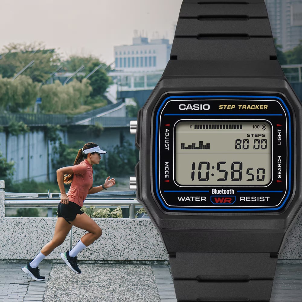 Casio Unisex Classic Digital Black Plastic Strap Watch F-B100W-1AEF