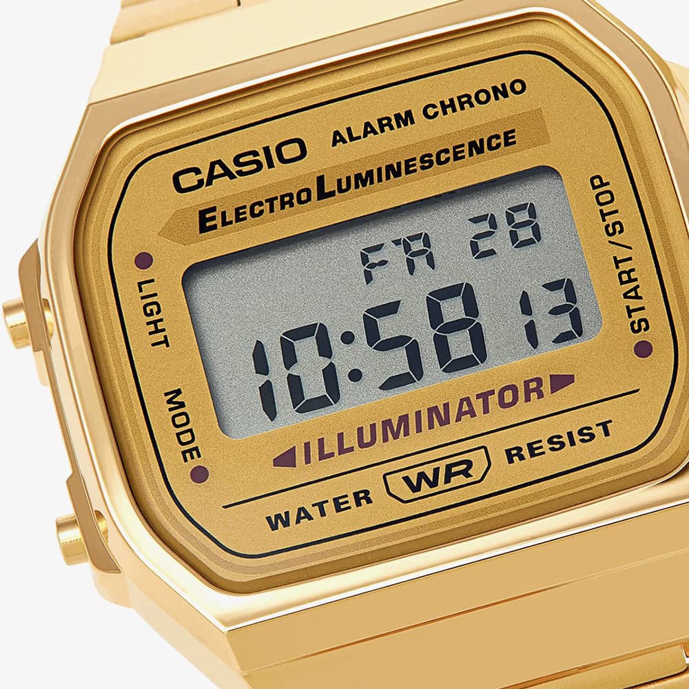 Casio watch men's gold hotsell