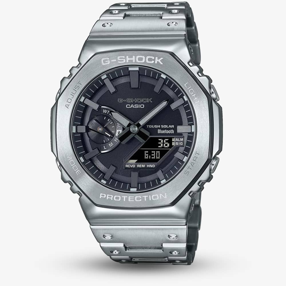 House of Watches - Casio G-Shock Full Metal 2100 Series Silver Smartwatch GM-B2100D-1AER
