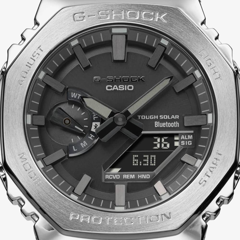 Casio G-Shock Full Metal 2100 Series Silver Smartwatch GM-B2100D-1AER