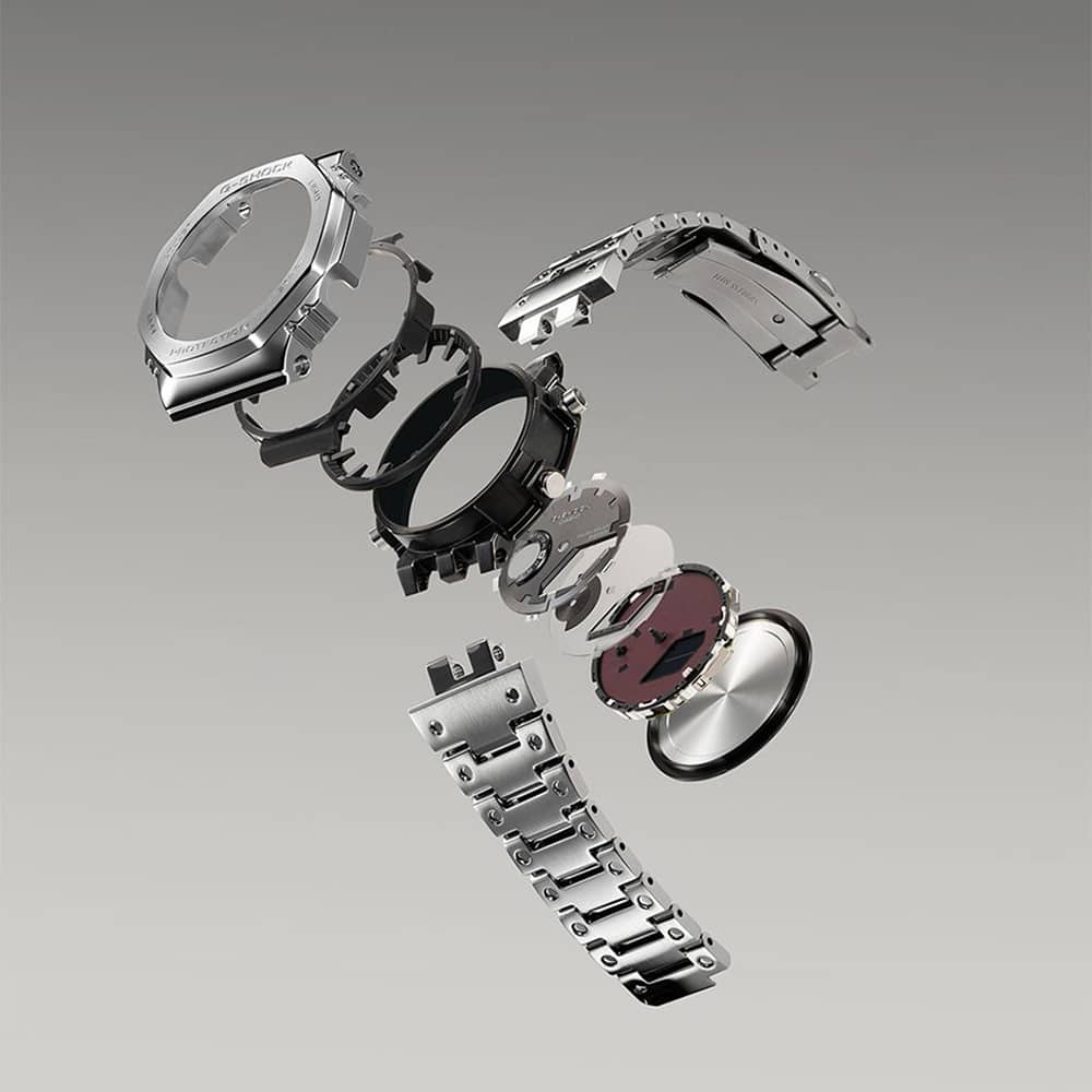 Casio G-Shock Full Metal 2100 Series Silver Smartwatch GM-B2100D-1AER