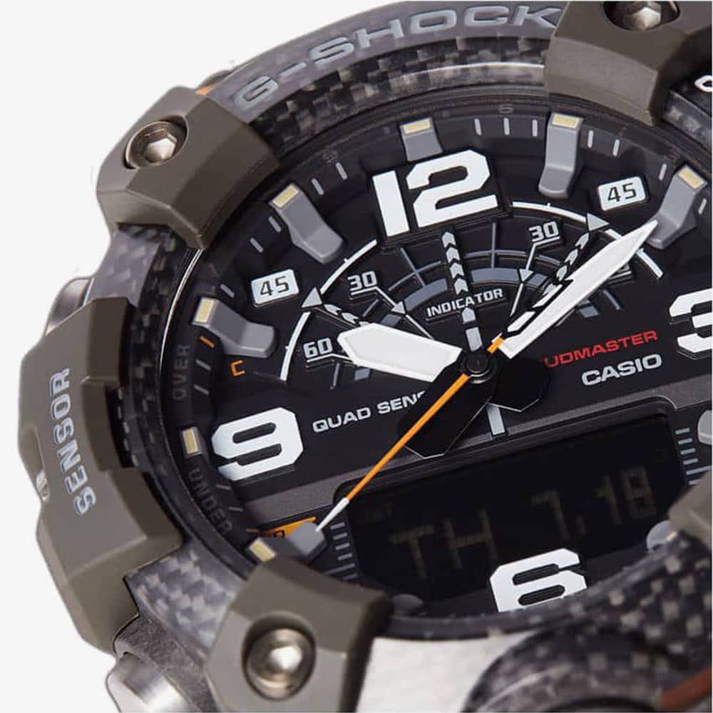 Casio G-Shock Master Of G Mudmaster Carbon Core Guard Dual Display Orange Smartwatch GG-B100-1A9ER