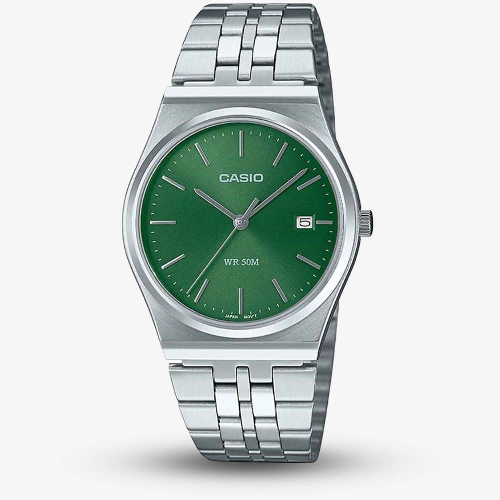 House of Watches - Casio MTP Green Dial Watch MTP-B145D-3AVEF