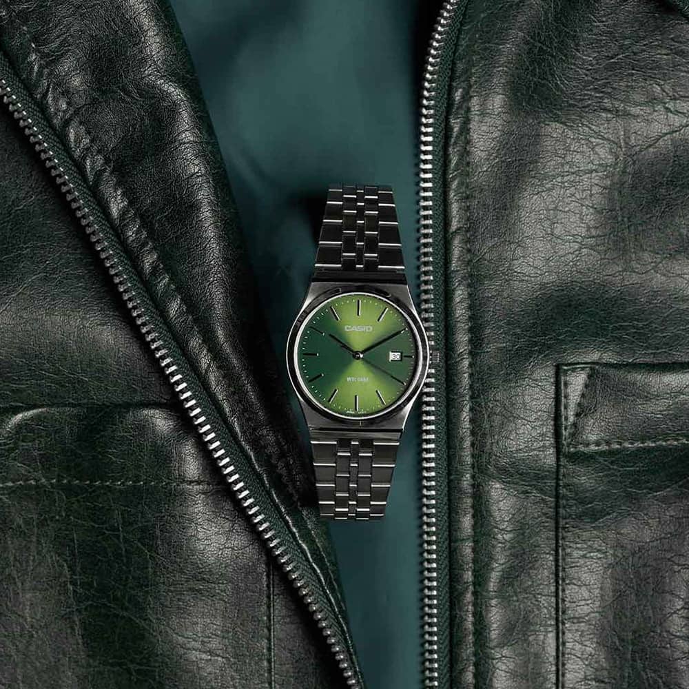 Casio MTP Green Dial Watch MTP-B145D-3AVEF