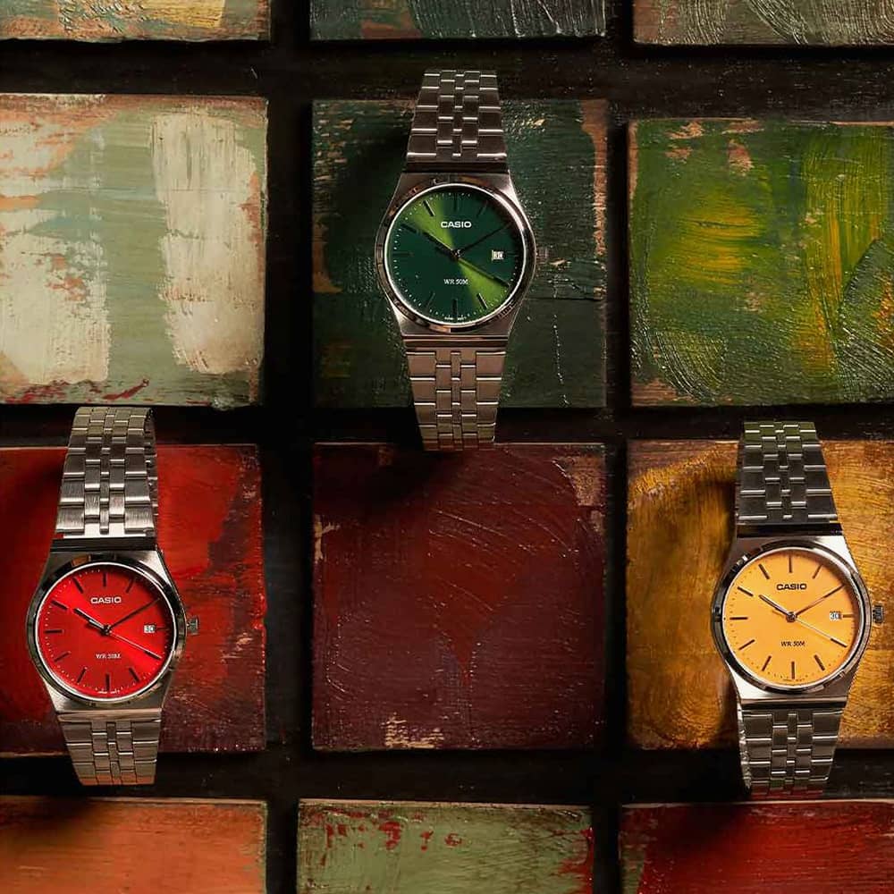 Casio MTP Green Dial Watch MTP-B145D-3AVEF