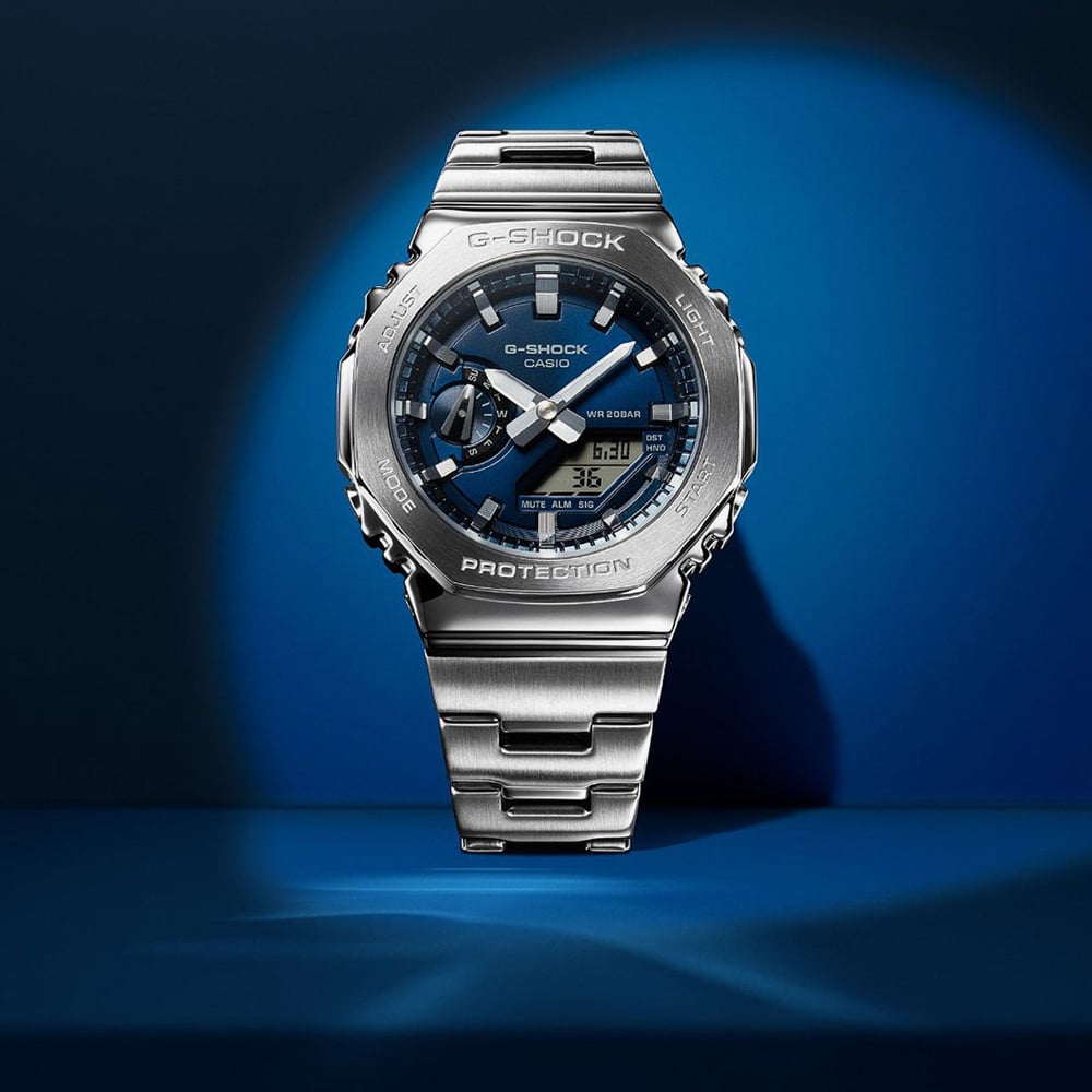 Casio G-Shock Metallic Navy Dual Display GM-2110D-2BER