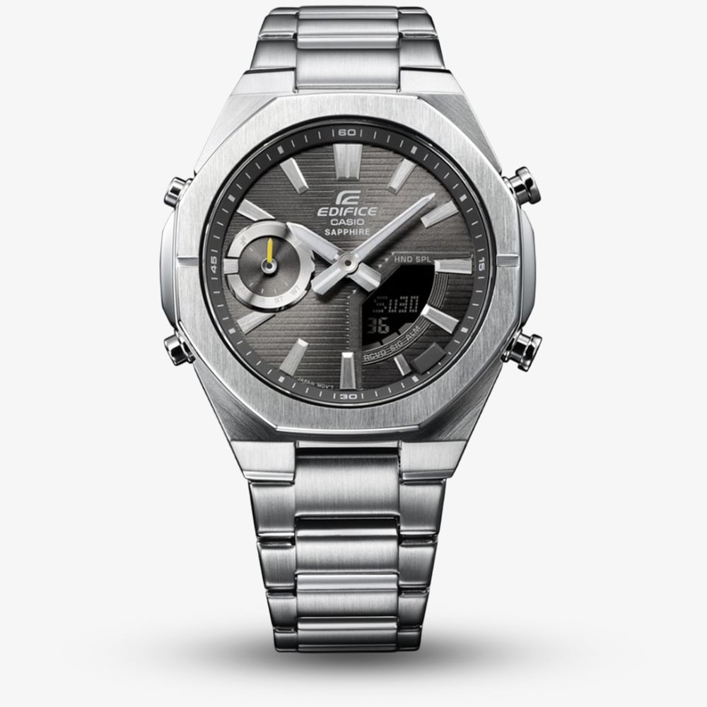 Casio ECB-S10D-8AEF Mens Edifice Grey Dial Dual Display Smartwatch