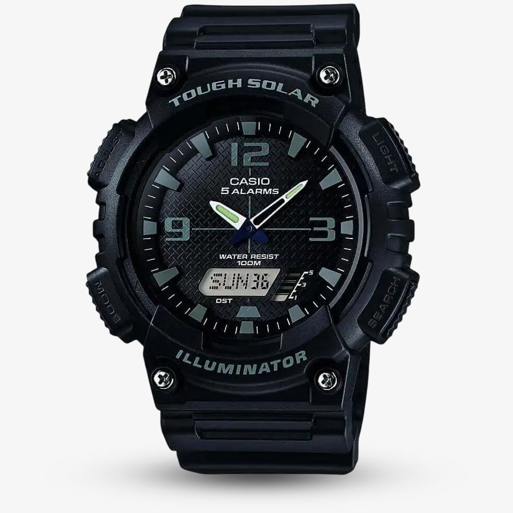 House of Watches - Casio Mens Black Illuminator Duo Display Watch AQ-S810W-1A2VEF