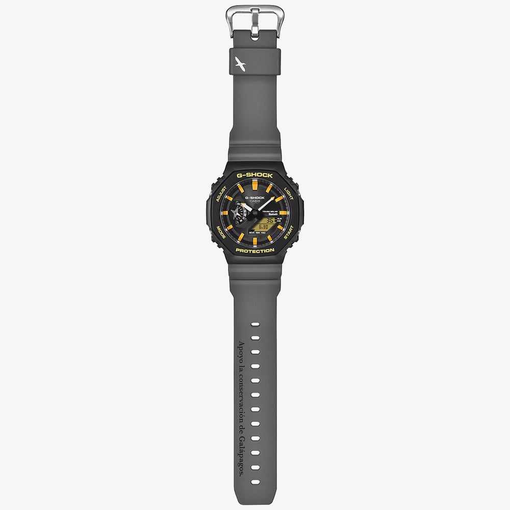 Casio Mens G-Shock Charles Darwin Foundation 2100 Series Black Solar Strap Watch GA-B2100DF-1AER