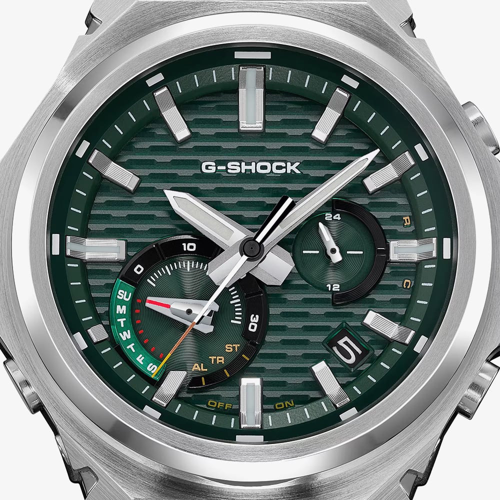 Casio G-Shock G-Steel GST-B1000 Series Green Dial Bracelet Watch GST-B1000D-3AER