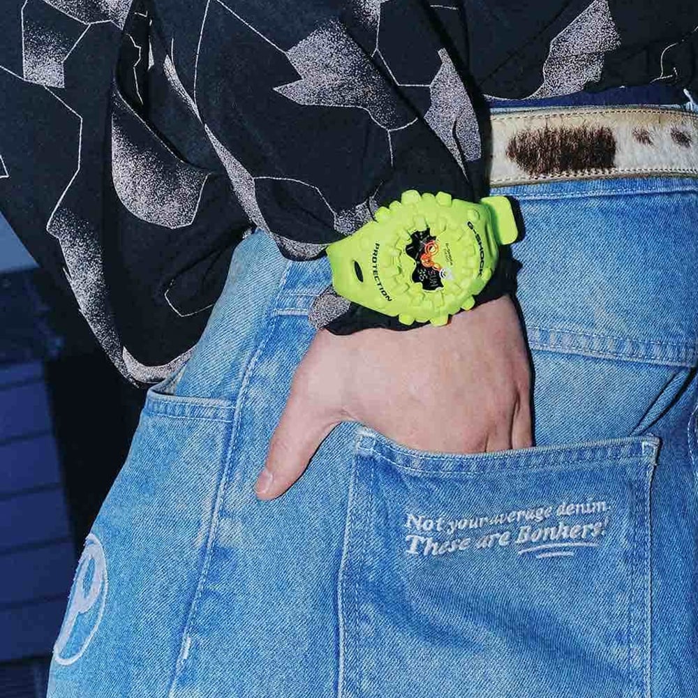 Casio Mens G-Shock Cool Eyes Green Dual Display Watch GA-V01-9AER