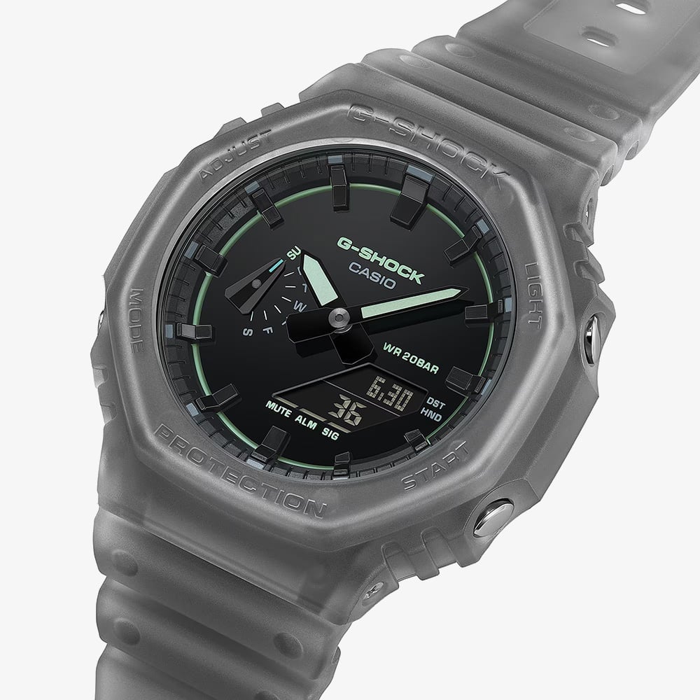 Casio G-Shock GA-2100 Series Smoked Light Black Watch GA-2100K-1AER