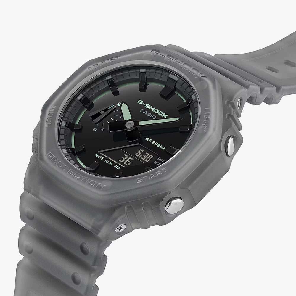 Casio G-Shock GA-2100 Series Smoked Light Black Watch GA-2100K-1AER