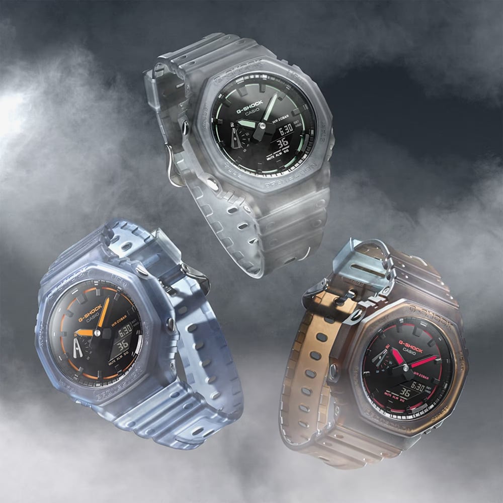 Casio G-Shock GA-2100 Series Smoked Light Black Watch GA-2100K-1AER