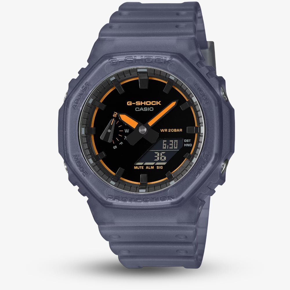 House of Watches - Casio G-Shock GA-2100 Series Smoked Light Blue Watch GA-2100K-2AER