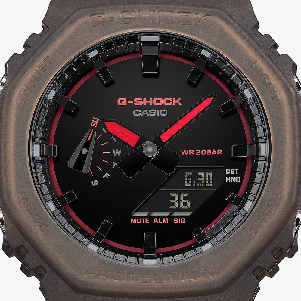 Casio G-Shock GA-2100 Series Smoked Piano Brown Watch GA-2100K-5AER
