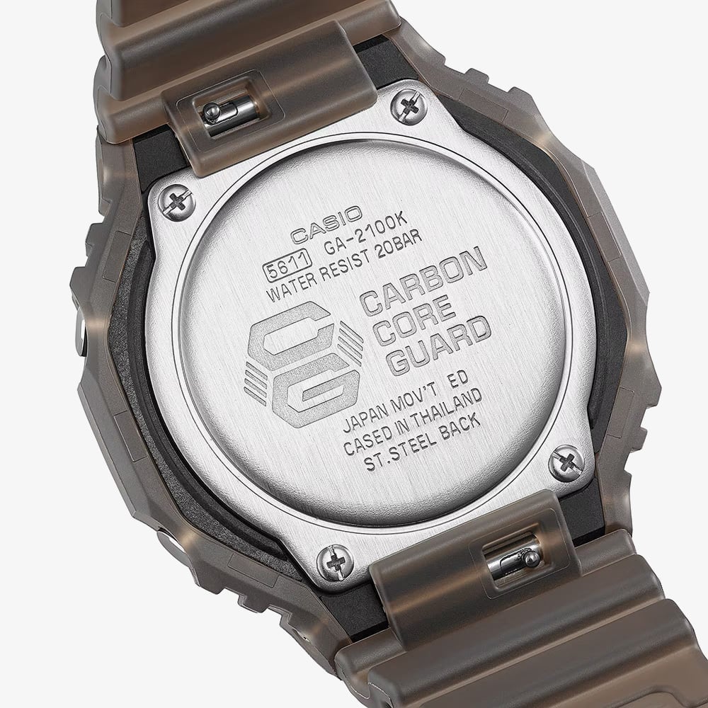 Casio G-Shock GA-2100 Series Smoked Piano Brown Watch GA-2100K-5AER