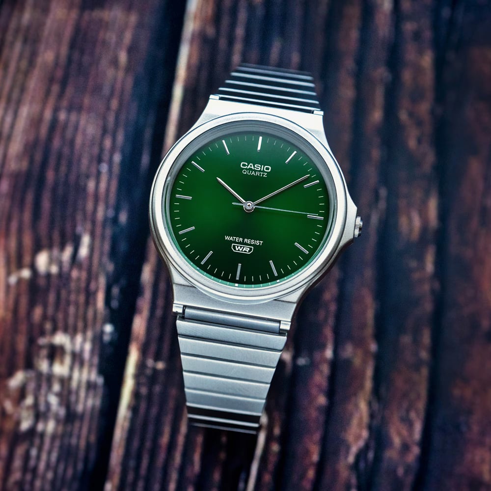 Casio Green Dial Bracelet Watch MQ-24DA-3AEF