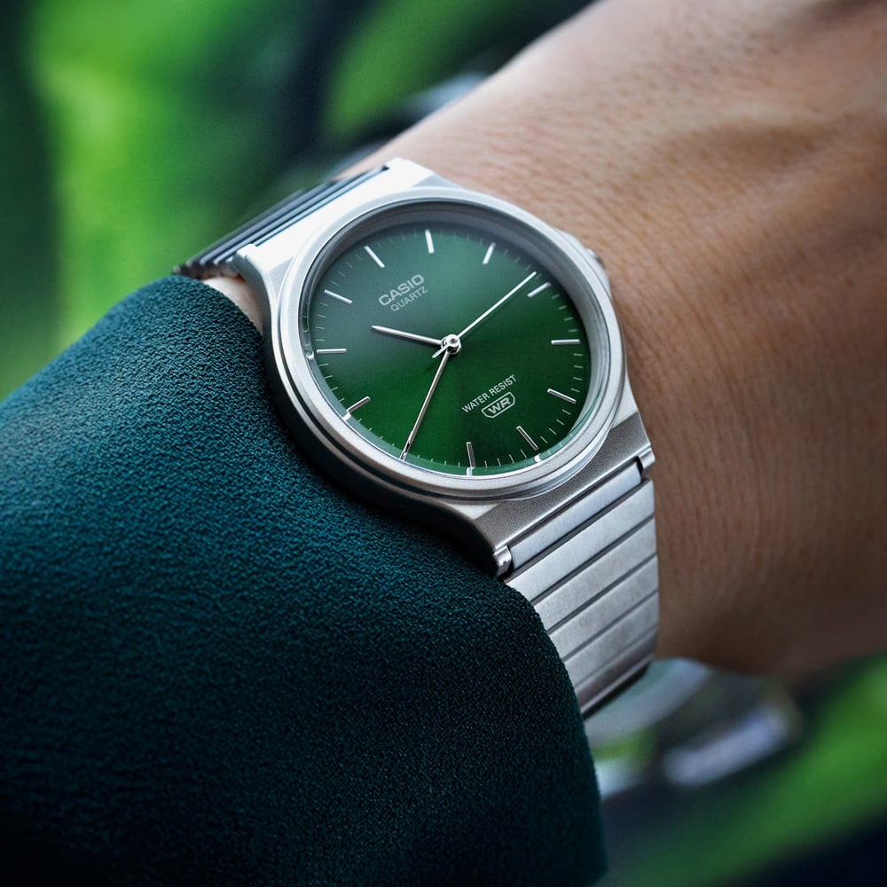 Casio Green Dial Bracelet Watch MQ-24DA-3AEF