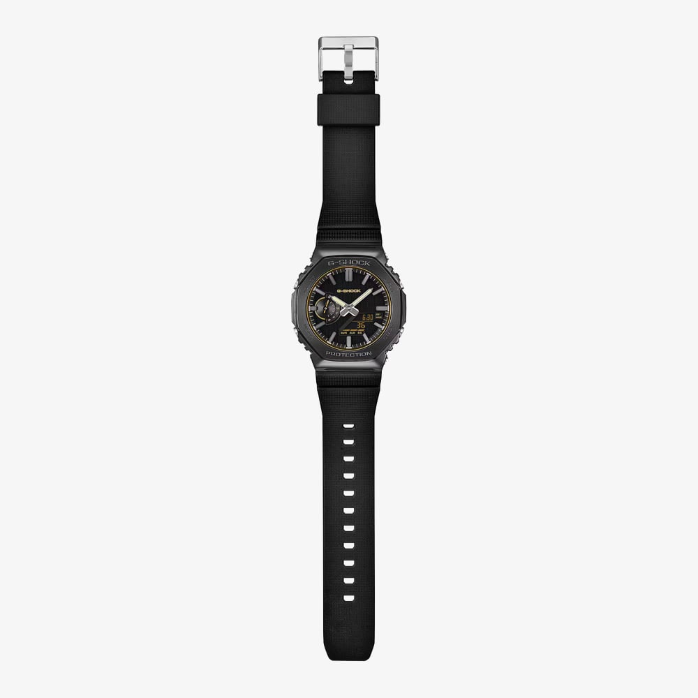 Casio Mens G-Steel Black Dual Display Strap Watch GM-2100LXB-1A9ER