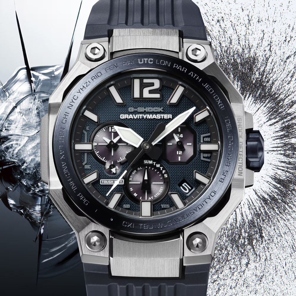 Casio Mens G-Shock Master Of G Gravitymaster Black Dial Strap Watch GWR-B3000-1AER
