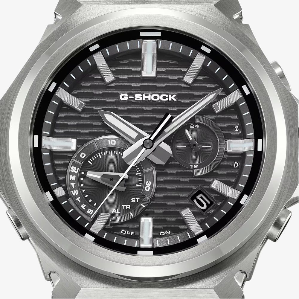 Casio Mens G-Shock Black Chronograph Dial Plastic Strap Watch GST-B1000-1AER