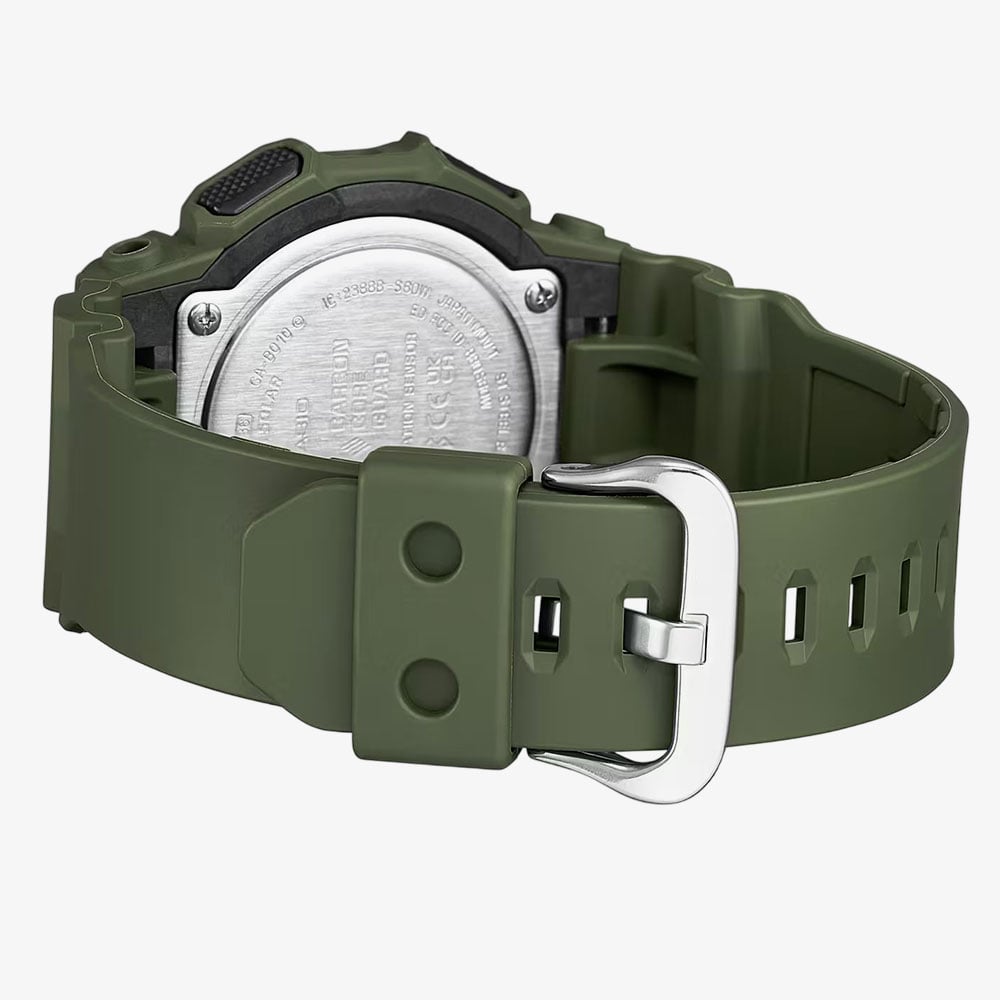 Casio Mens G-Shock Dual Display Green Plastic Strap Smart Watch GA-B010-3AER