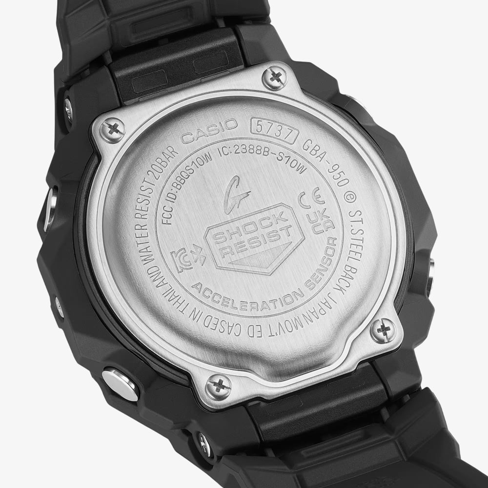 Casio Mens Black Bio-Resin Strap Bluetooth Smart Watch GBA-950-1AER