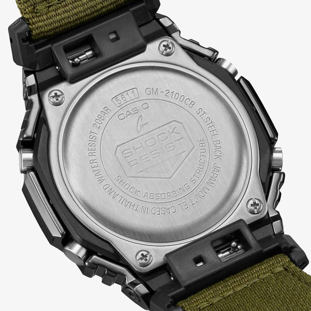 Casio Mens G-Shock Khaki Utility Metal Collection Watch GM-2100CB-3AER