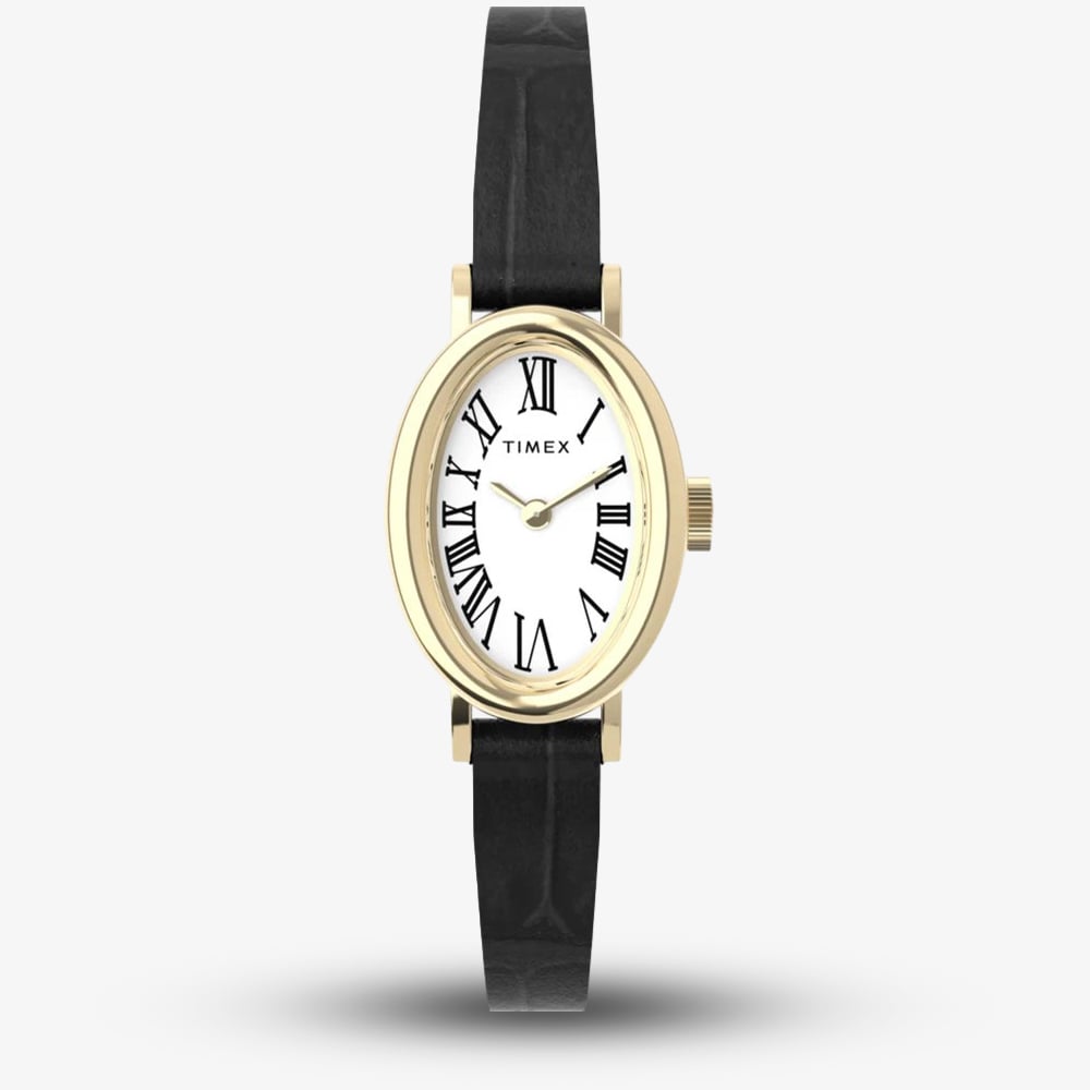 House of Watches - Timex Ladies Cavatina Black Leather Strap Watch TW2W78300