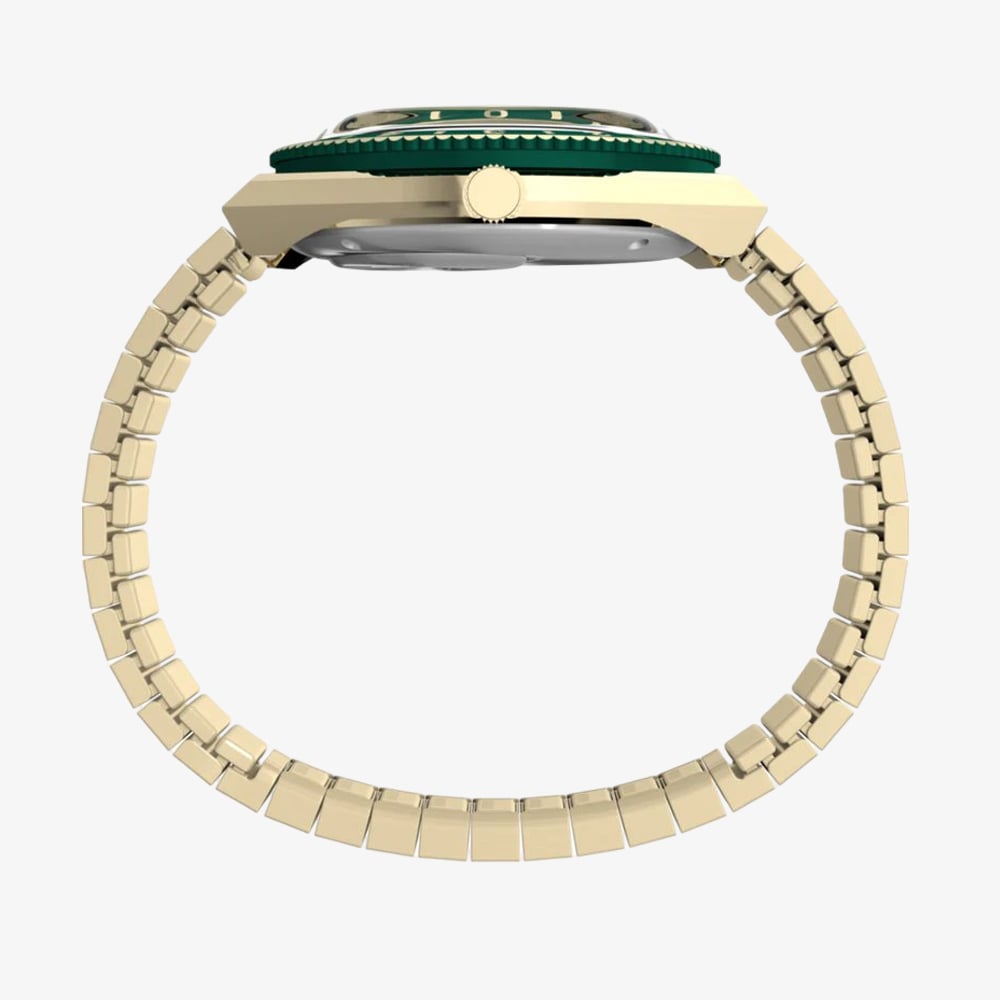 Timex Ladies Q Malachite Dial Expandable Watch TW2V92200