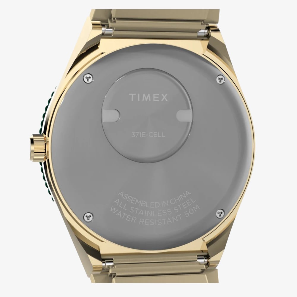 Timex Ladies Q Malachite Dial Expandable Watch TW2V92200