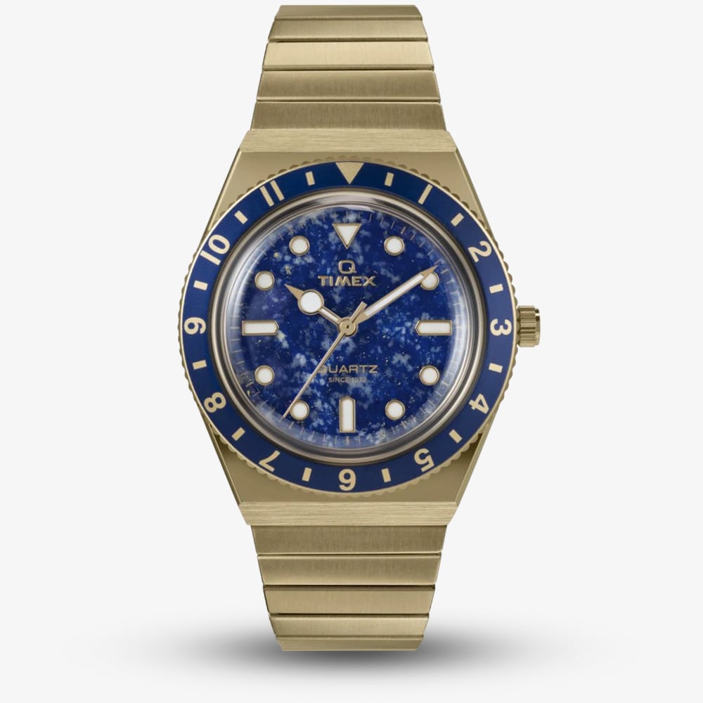 House of Watches - Timex Ladies Q Lapis Lazuli Dial Expandable Watch TW2V92400