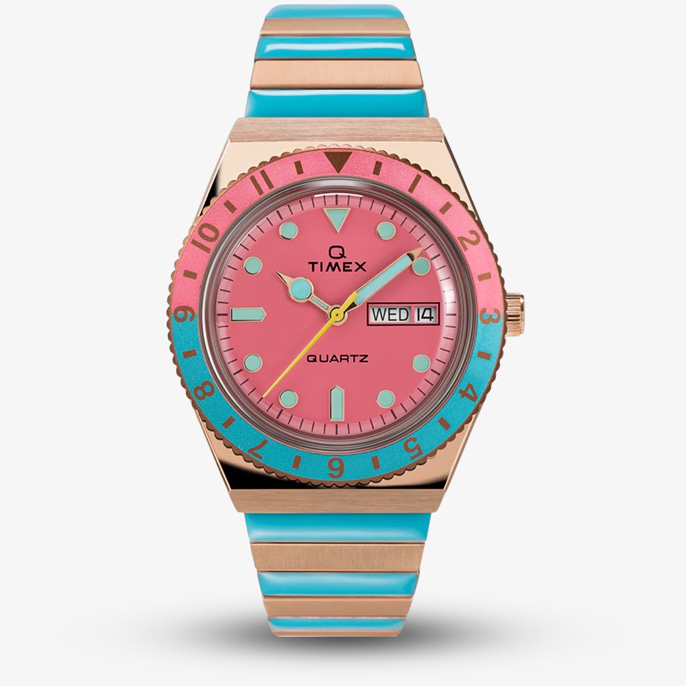 House of Watches - Timex Ladies Q Timex Malibu Stainless Steel Expansion Watch TW2U81500