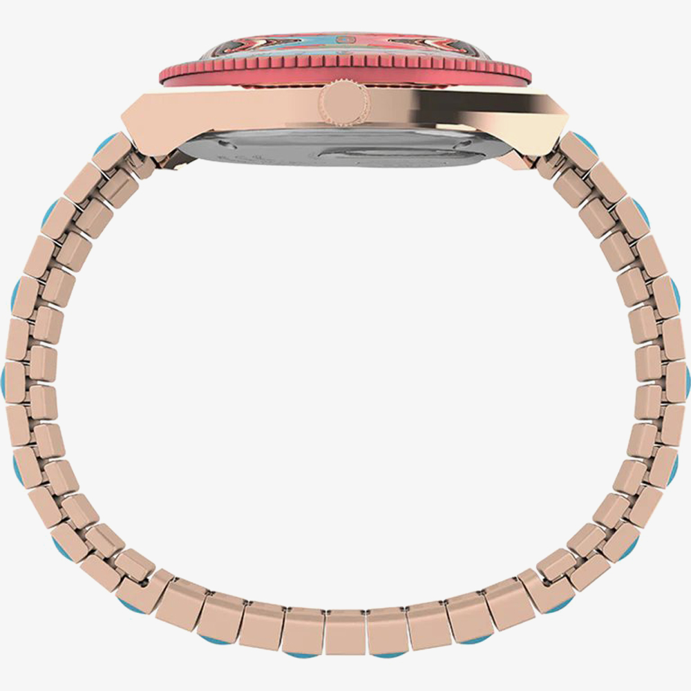 Timex Ladies Q Timex Malibu Stainless Steel Expansion Watch TW2U81500