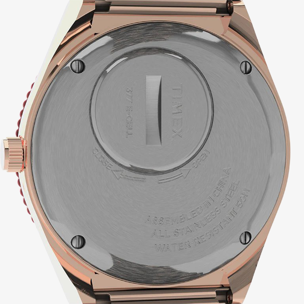 Timex Ladies Q Timex Malibu Stainless Steel Expansion Watch TW2U81500