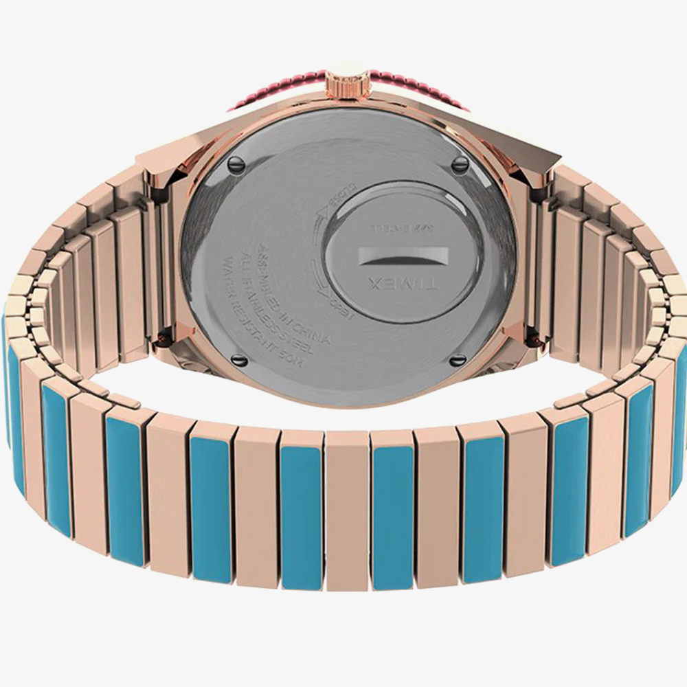 Timex Ladies Q Timex Malibu Stainless Steel Expansion Watch TW2U81500