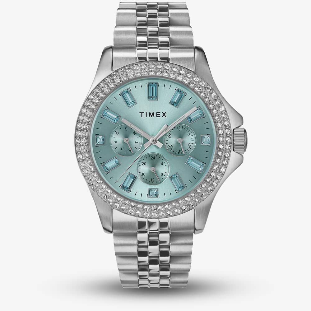 House of Watches - Timex Ladies Kaia Blue Crystal Dial Watch TW2V79600