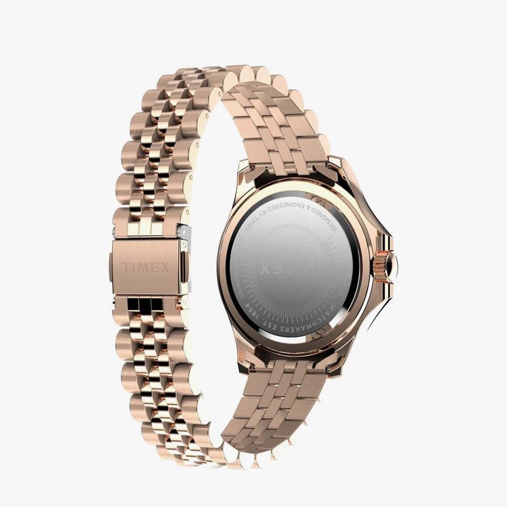 Timex Ladies Kaia Rose-Gold Stainless Steel Watch TW2W34200