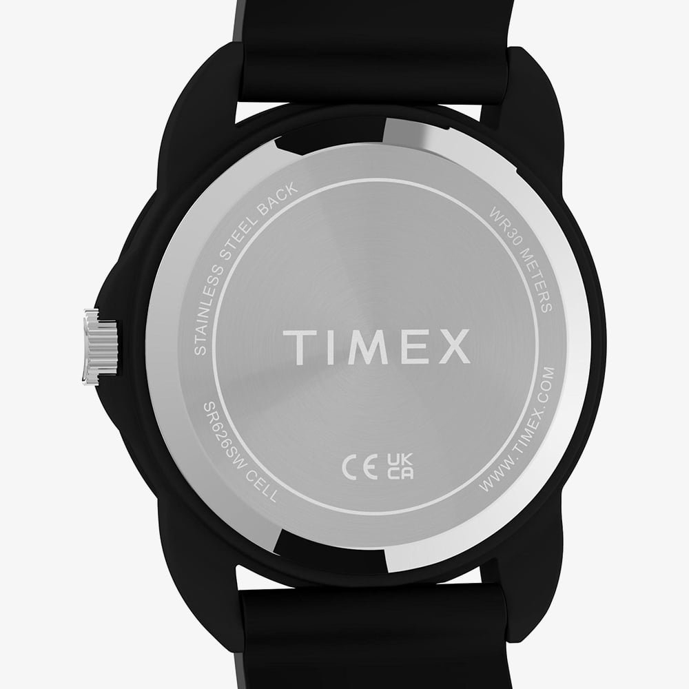 Timex Childrens Time Teacher NASA Space Themed Black Rubber Strap Watch TW2Y59800