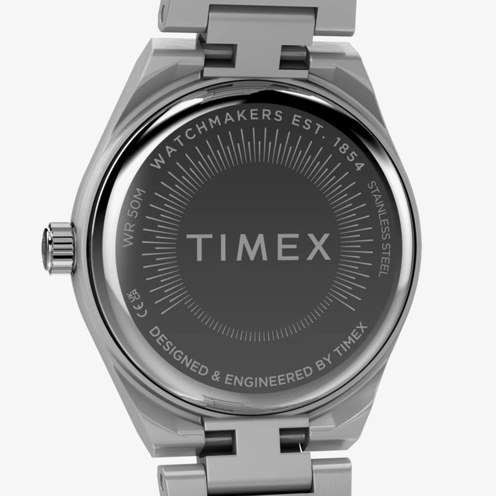 Timex Ladies Q Continental Mini 24mm Silver Bracelet Watch TW2Y68500
