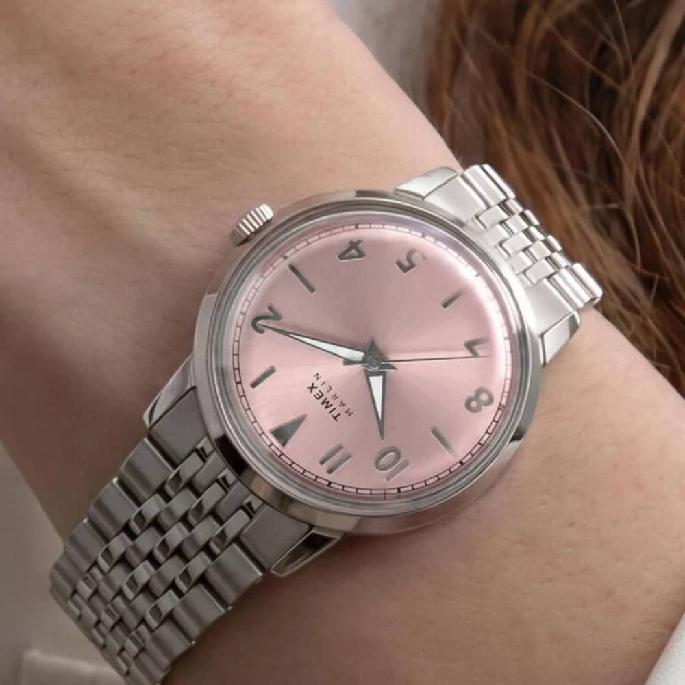 Timex Ladies Marlin Pink Dial Bracelet Watch TW6A03900
