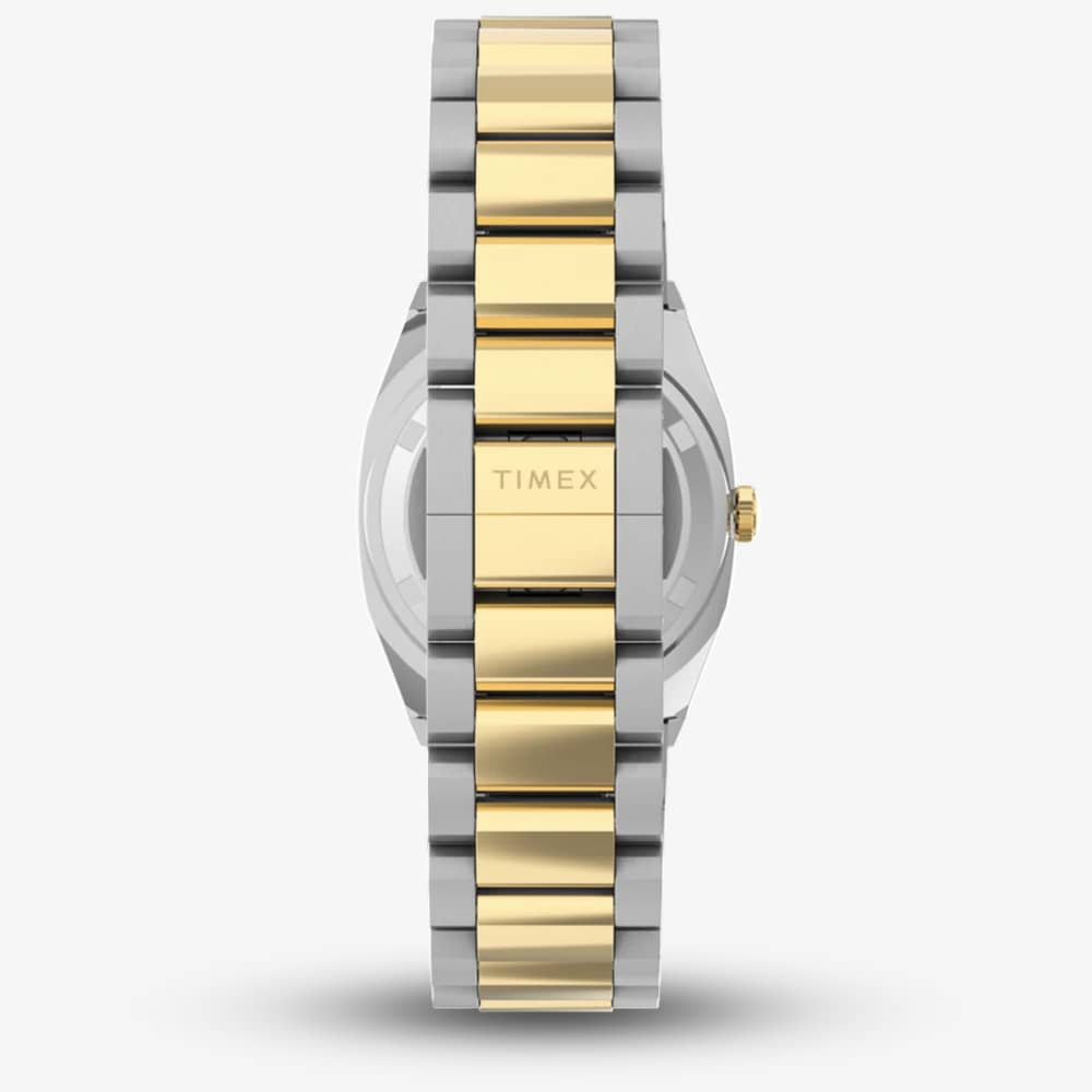 Timex Ladies E-Line Champagne Dial Two Tone Bracelet Watch TW6A00800