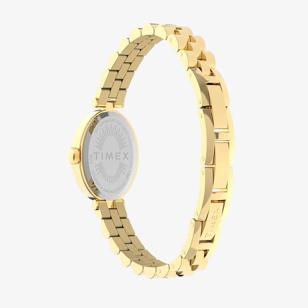 Timex Ladies Cavatina Champagne Dial Gold Tone Bracelet Watch TW2Y90100