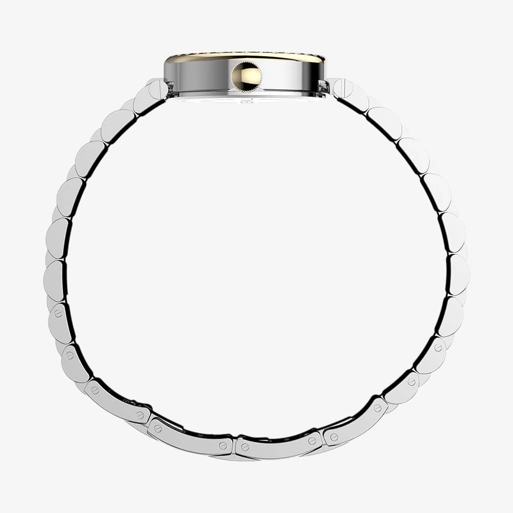 Timex Ladies Cavatina Silver Dial Two Tone Bracelet Watch TW2Y90200